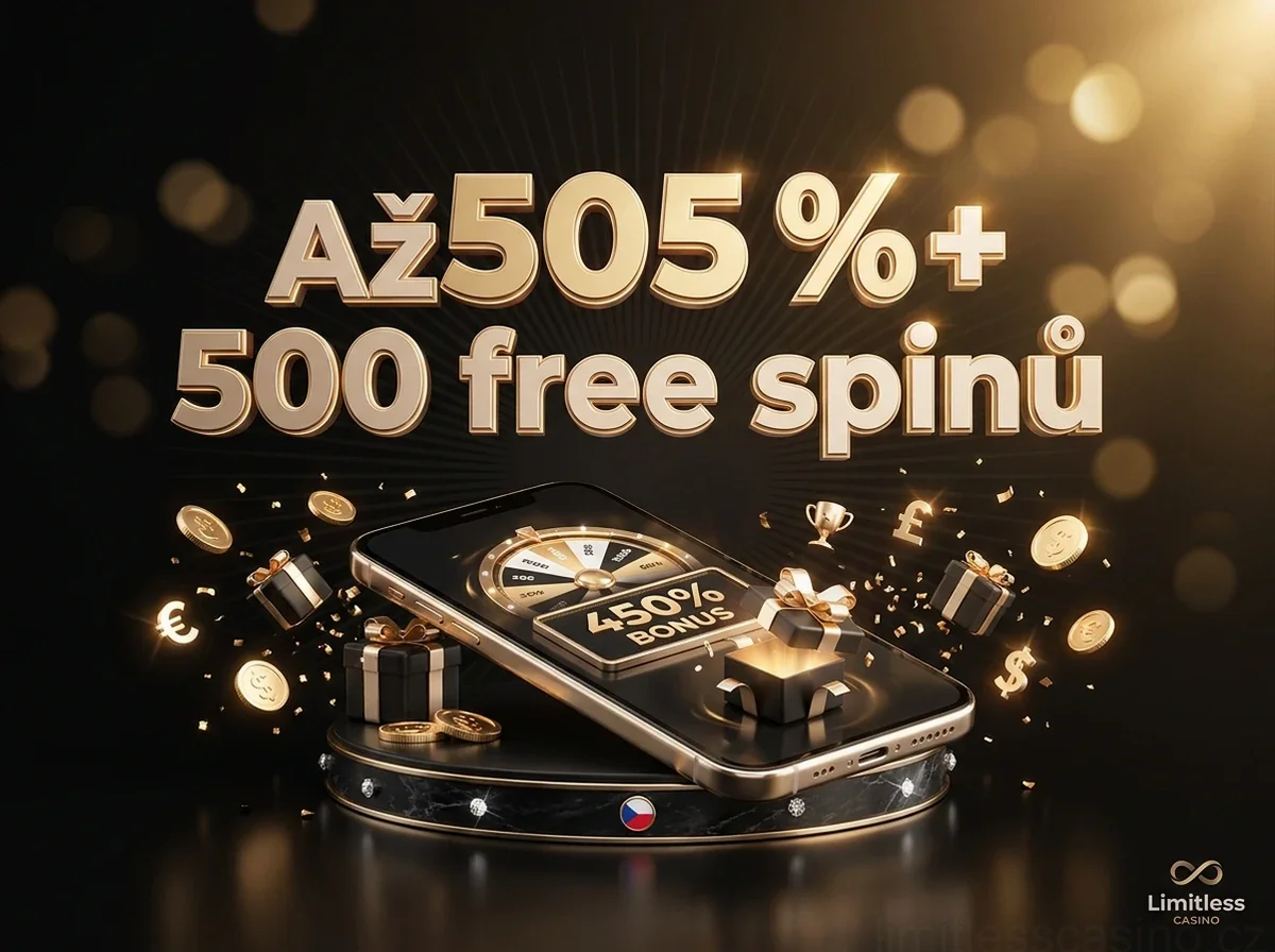 Až505 %+ 500 free spinů